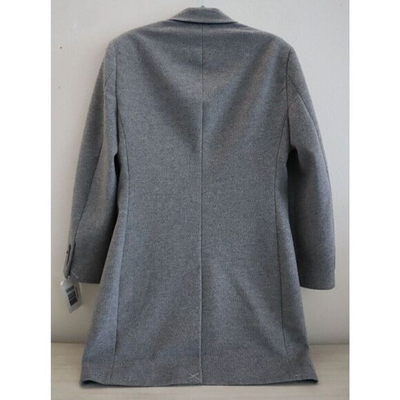 Tommy Hilfiger Men's Sz 36S Gray Heather Classic Double-Breasted Pea Coat - Picture 2 of 10